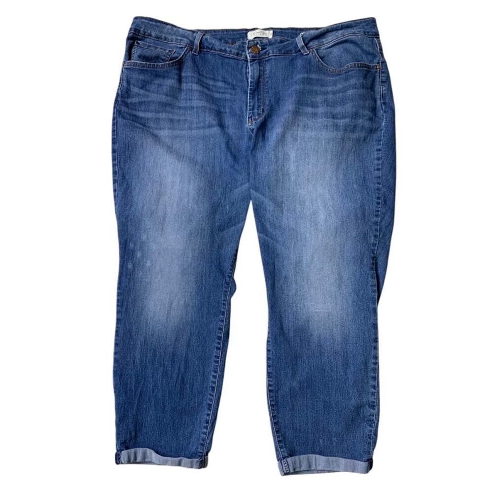 Jessica Simpson Women's Size 24W Jeans High-Rise Forever Rolled Skinny Cropped